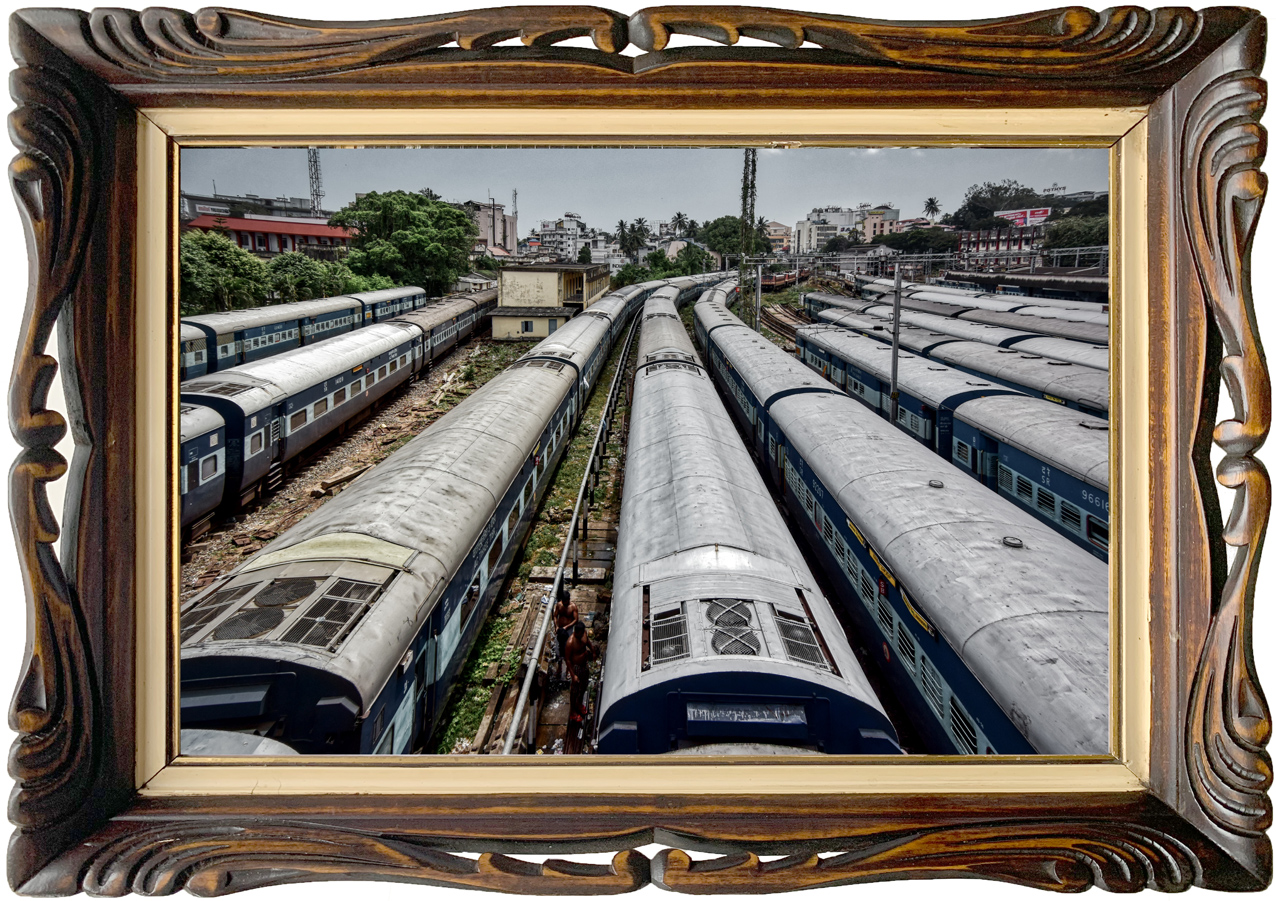 Trivandrum, Kerala, IN; Central Railway Station (2015)